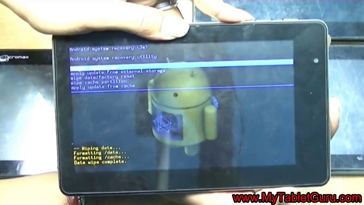 Android Tablet Hard Reset Methods video Dailymotion