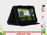 Incipio BlackBerry PlayBook Executive Premium Kickstand Leather Case - Black