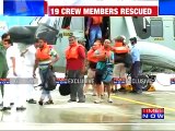 Navy rescues crew members from sinking vessel
