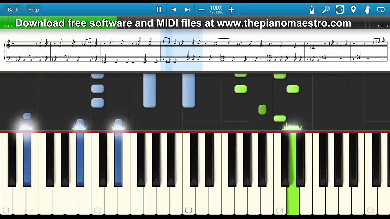 R5  - Christmas Is Coming - piano lesson piano tutorial