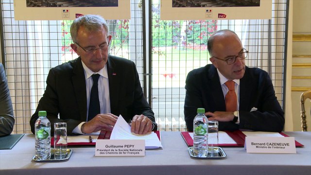 Signature d'une convention cadre entre le ministère de l'Intérieur et la SNCF