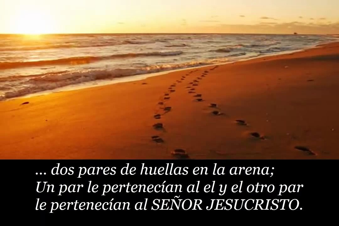 Una reflexión para tu vida. Huellas en la arena.