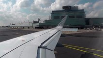 Brand new! Lufthansa Airbus A320 (Sharklets) takeoff from Frankfurt am Main