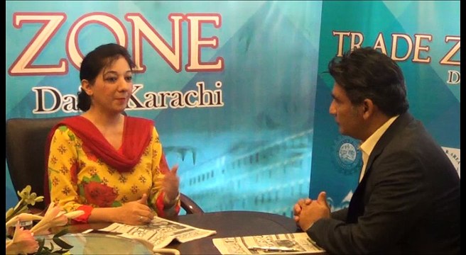 A.K Memon hosting forum Maryam Chaudhry - Chairperson of FPCCI Regional Committee on “Liaison with Sindh government” discussing at Trade Zone Forum.