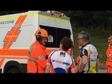 Paura per un turista tedesco in bici, sbatte contro auto in curva a Verucchio