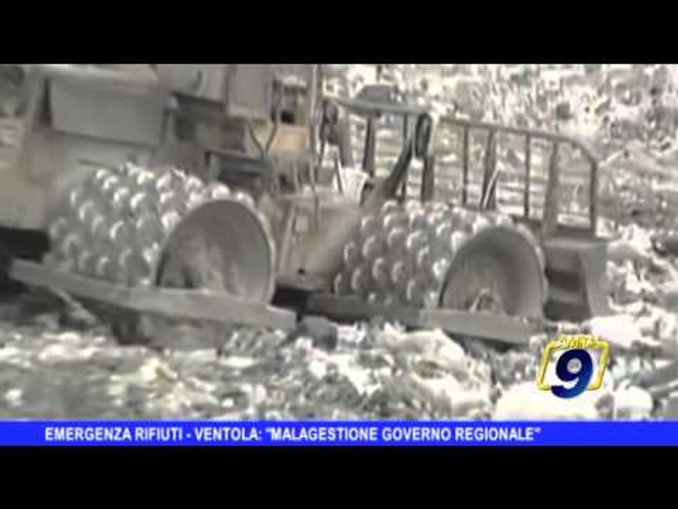 Emergenza rifiuti | Ventola: "Malagestione governo regionale"