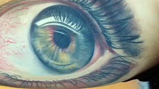beautiful eye tattoo video