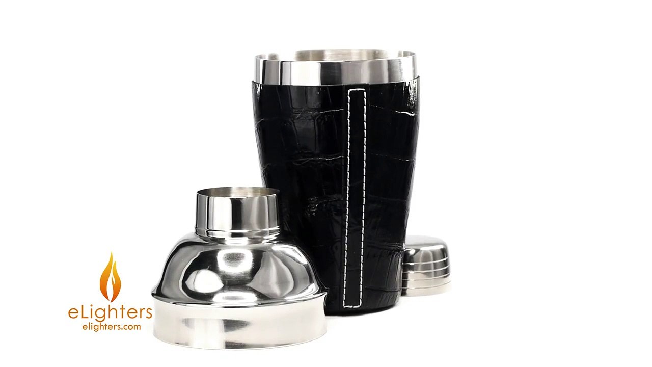 Visol 'Croc' Black 16 oz Stainless Steel Cocktail Shaker