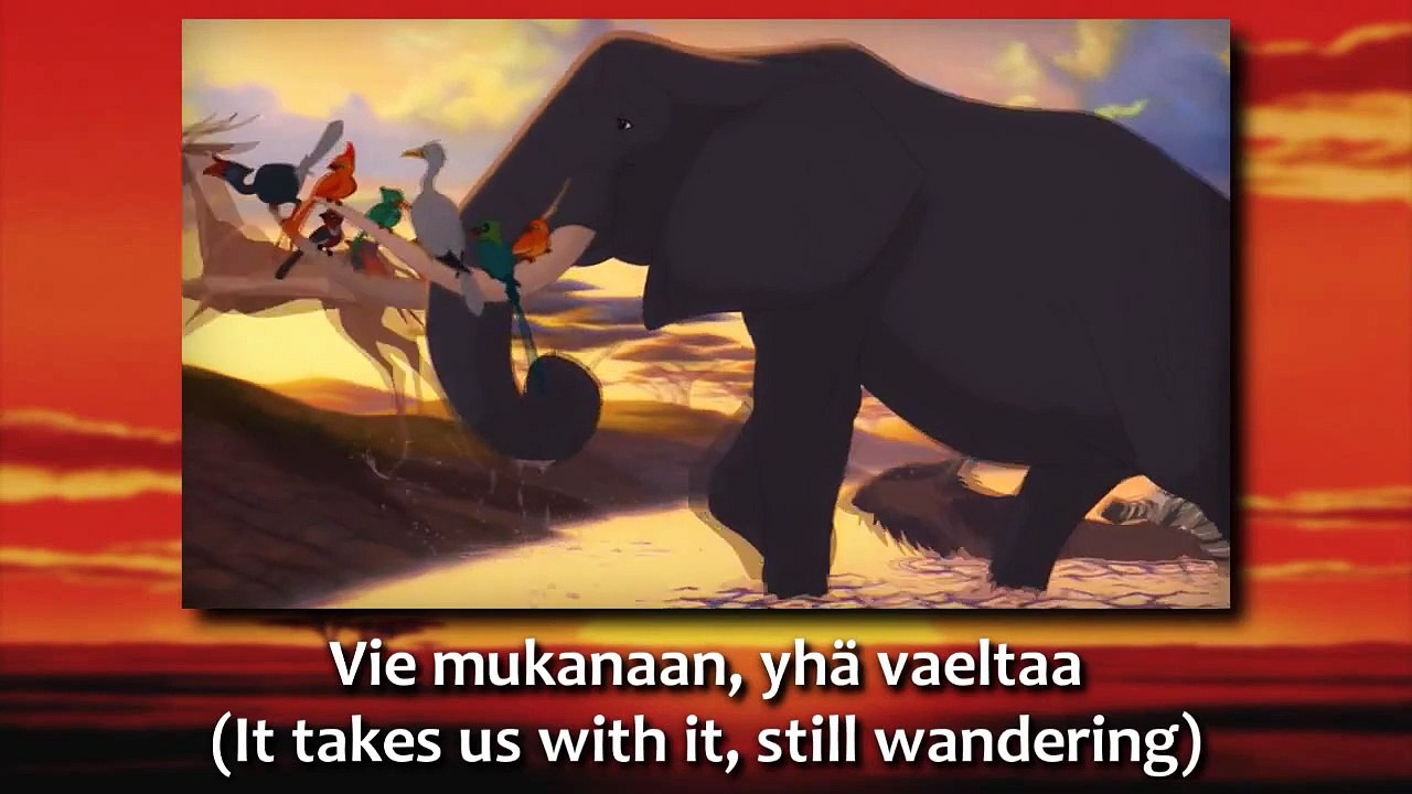 The Lion King - Circle of Life (Finnish) subs&trans