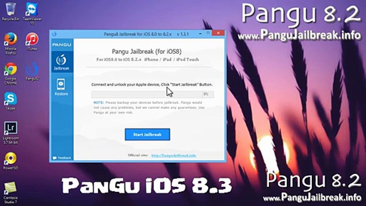 Télécharger Pangu JAILBREAK iOS 8.3 / 8.2 untethered • Tutoriel complet (iOS 8.3 / 8.2 - 8.3 / 8.2)