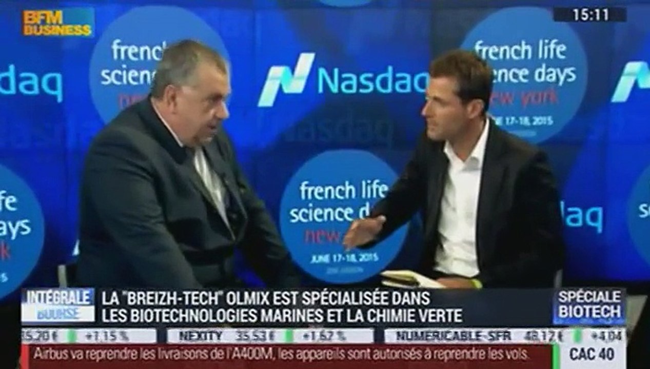 "Notre objectif est d'arriver à produire des matiéres premières sans fongicides mais avec des molécules algales": Hervé Balusson - 19/06