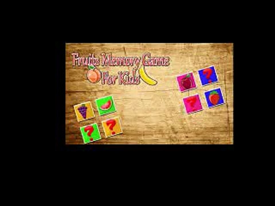 Fruit Memory Game for Kids