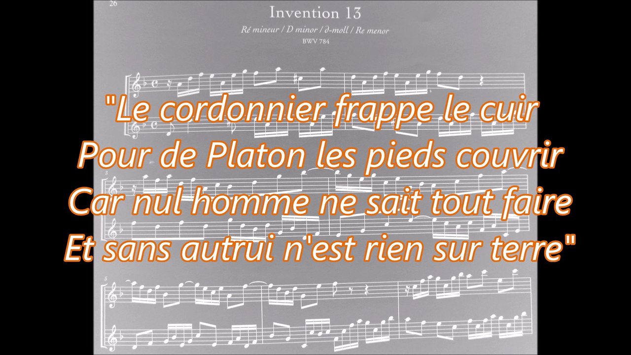 J.S Bach - Invention n°13 - "Rondeau des affamés"
