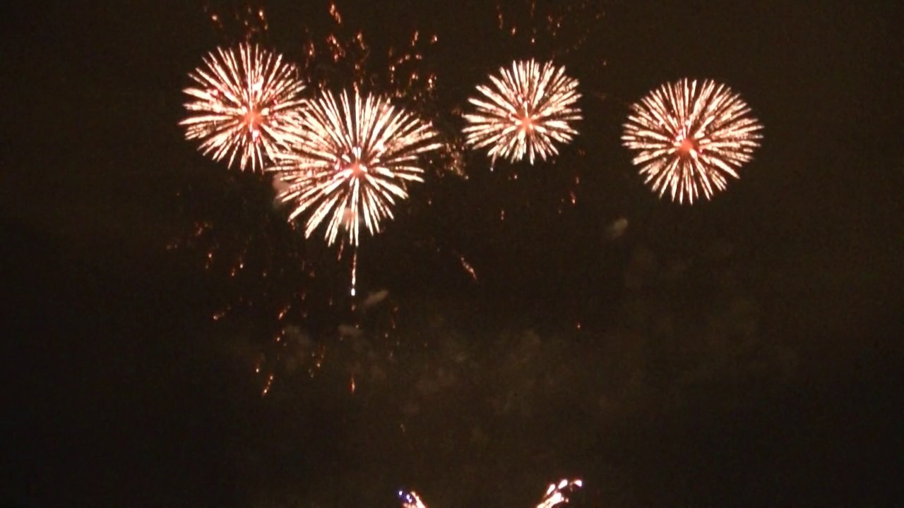 Wianki nad Wisłą, Warszawa 2015, Pokaz sztucznych ogni