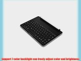 Carry360 Portable Ultra Slim Aluminium Illuminated Wireless Bluetooth Keyboard Case Stand Carrying