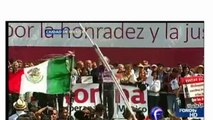 López Obrador se deslinda de Abarca y Aguirre por caso Iguala 26 OCTUBRE ZOCALO MÉXICO DF MORENA
