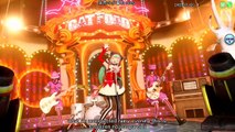 60fps Full風 Cat Food キャットフード  Hatsune Miku 初音ミク DIVA Arcade English lyrics Romaji subtitles PDA FT