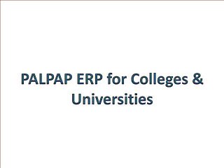 palpap ERP for colleges & Universities