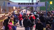 Des coureurs attachés aux 25 km de Miquelon