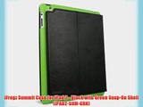 iFrogz Summit Case for iPad 2 - Black with Green Snap-On Shell (IPAD2-SUM-GRN)
