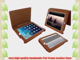 Apple iPad Air Piel Frama Tan Ostrich Magnetic Leather Cover