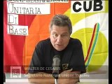 Emergenza casa: intervista a Walter De Cesaris - Segretario Unione Inquilini