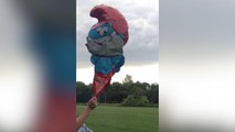 Police search for reported 'lifeless body,' turns out to be Papa Smurf balloon
