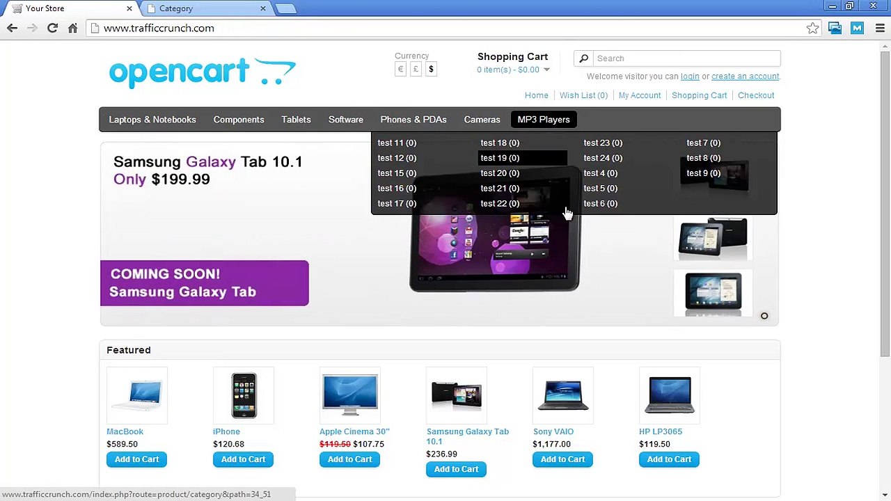 Insert - Delete - Rename Categories & Sub Categories