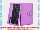 Cooper Cases(TM) Infinite Executive BLU Touch Book 7.0 Lite Life View Tab / 8.0 Tablet Keyboard