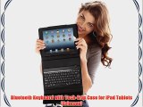 Bluetooth Keyboard with Tech-Grip Case for iPad Tablets (Crimson)