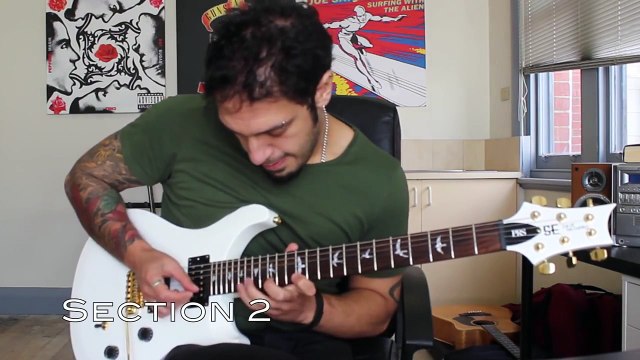 How to play 'Beat It' by Michael Jackson Guitar Solo Lesson w/tabs