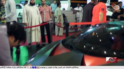 الأستاذ وليد قوته مدير عام Lamborghini في السعودية والبحرين أثناء عرضه للسيارة الأسرع في العالم في لقاء مع الشبكة الإعلامية