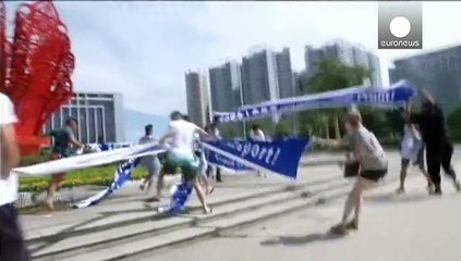 Protest over dog meat festival in China