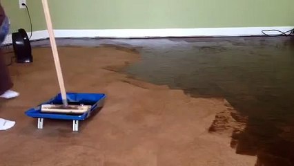 Brown Paper Bag Floor - Staining floor