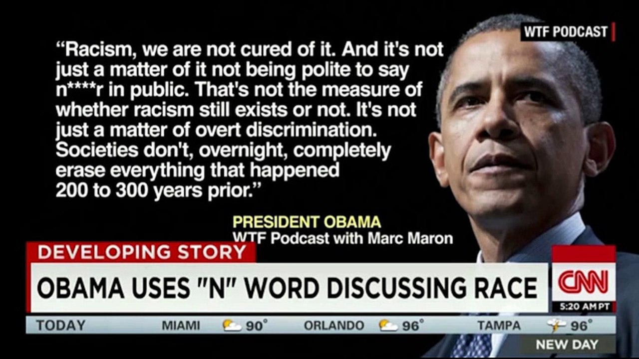 Barack Obama uses word in Marc Maron's podcast interview