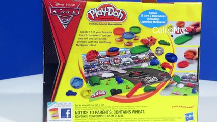 Cars 2 Play doh Disney Pixar with 12 favorite characters & 3 playdough cans HD 1280