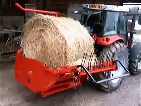 Dérouleuse pailleuse à peigne mode Paillage