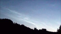 Noctilucent cloud or night clouds time-lapse HD