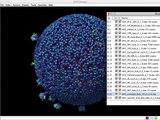 UCSF Chimera to view cellPACK model of HIV (Human Immunodeficiency Virus)