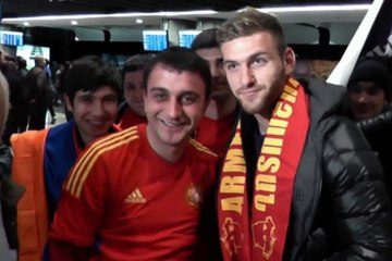 L'arrivée triomphale de Gaël Andonian en Arménie
