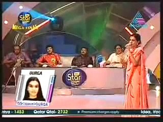 Idea Star Singer Mega final Durga singing "Murukha..."