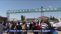 Turquie: des réfugiés syriens rentrent à Tall Abyad