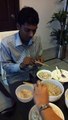 Avinash goud eating Vietnamese food finally
