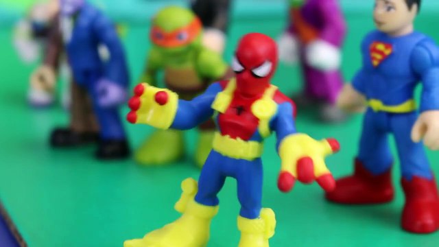 Spiderman Web Splash Spider Boat Batman Superman Ninja Turtles TMNT Playskool by ToysReviewToys