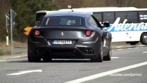 Ferrari FF   3x Nissan GT-R   Porsche 997 Turbo Sound!! - 1080p HD