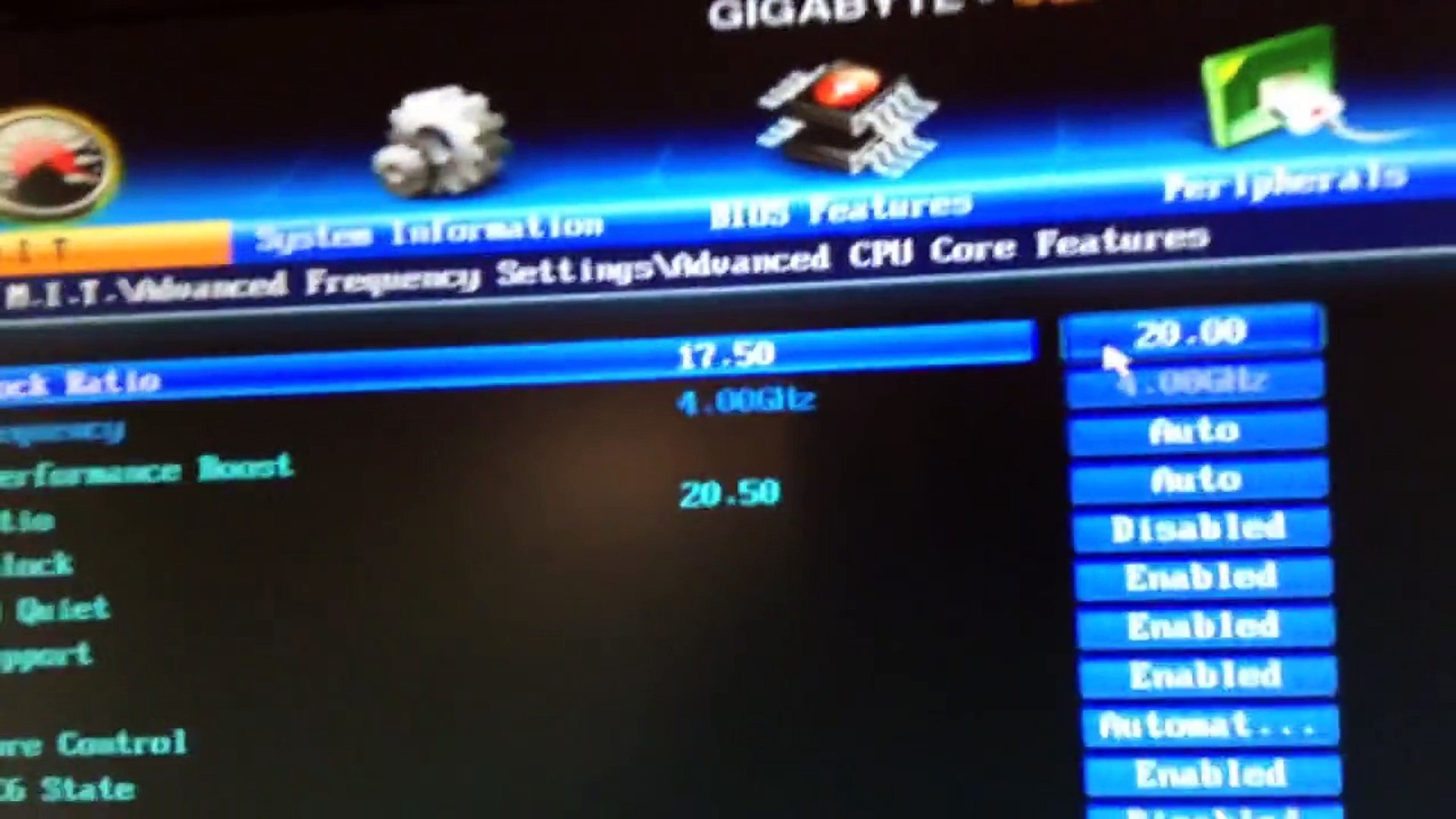 How To Overclock Your Cpu Fx 6300 With A Gigabyte Motherboard Video Dailymotion