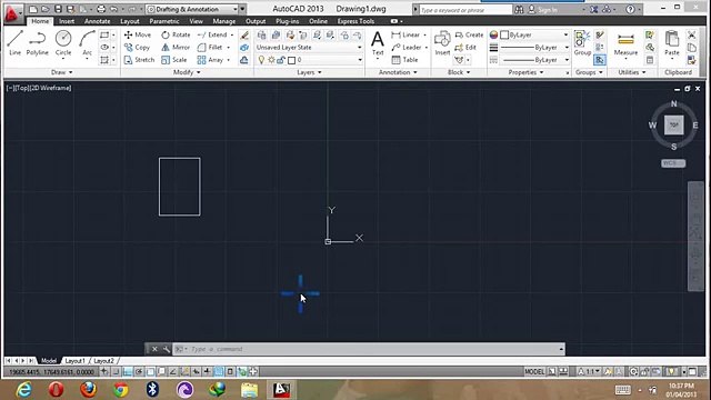 Autocad 2013 tutorial stretch in hindi Urdu (13-50) By MNRAQ