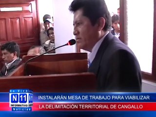N11 Informativo INSTALARAN MESA DE TRABAJO PARA VIABILIZAR EL PROCEDIMIENTO TECNICO LEGAL DE  LA DEMARCACION TERRITORIAL DE CANGALLO