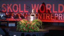 Sally Osberg as master of ceremonies at Skoll Awards 2011