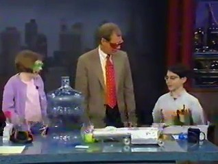 Kid Scientists on the Late Show with David Letterman!